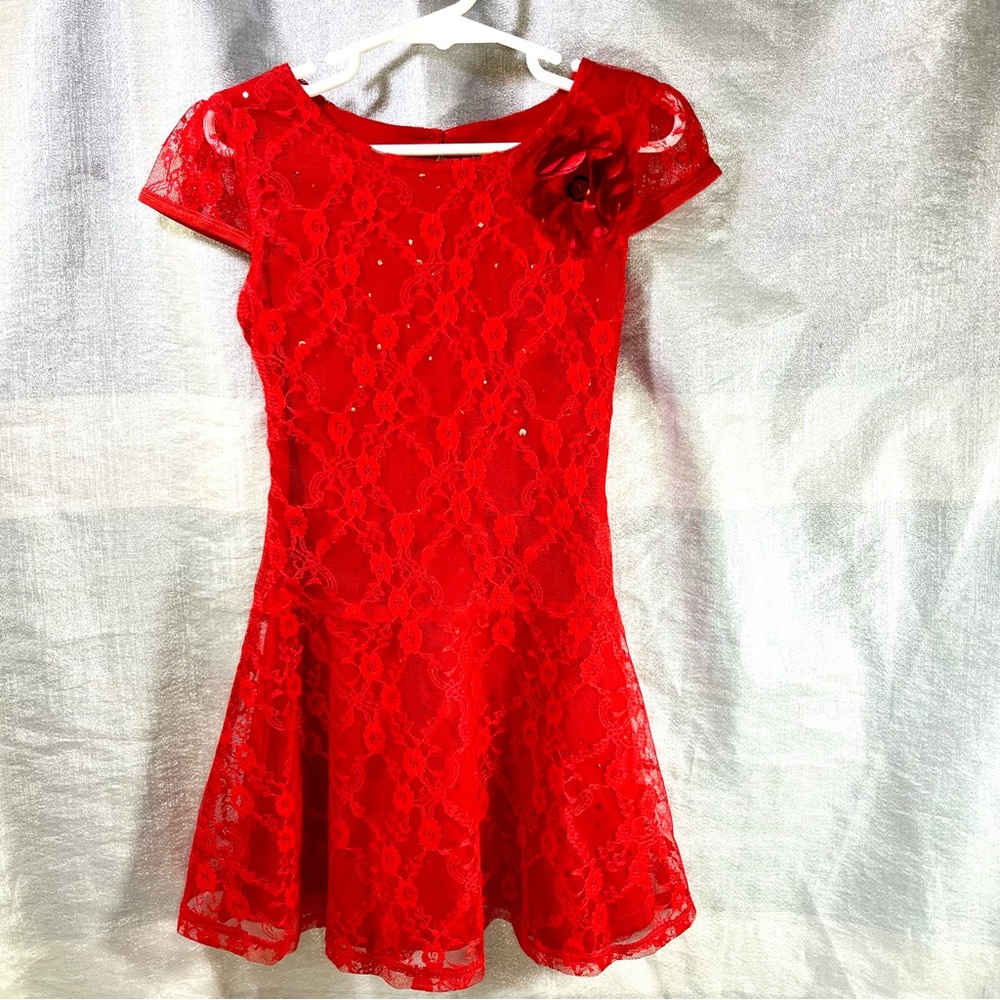 Dollie & Me Valentines Red Dress Girls Size 5